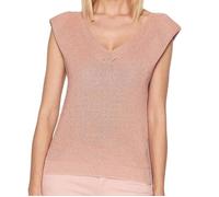 Morgan Pull manches courtes à épaulettes Rose S