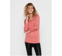 Pull long femme - Only - Mila - Tea rose - Col rond - Manches longues S