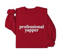 Pull Long Homme Letter Print Solid Color Hoodie Pulls Cardigans Homme Long (Red, M)