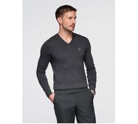 Pull Longsleeve Décolleté en V - Ombre - Homme - Gris foncé S