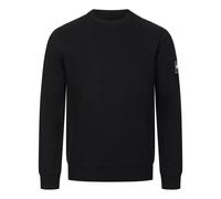 Lonsdale Pull tricoté Moycullen pour homme Coupe normale Noir/Blanc 3XL