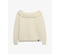 Pull maille bardot femme Superdry Blanc XS