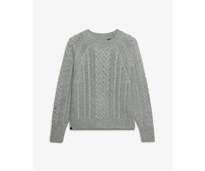 Pull maille mélongée laine femme Superdry Gris M