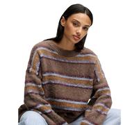 Pull maille rayée femme Superdry Marron S