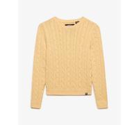 Pull maille torsadée femme Superdry Essentials SD&CO Jaune S