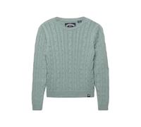 Pull maille torsadée femme Superdry Essentials SD&CO Vert XS