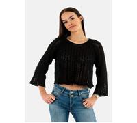 Pull manches 3/4 femme Only Nola Life - black - S XS