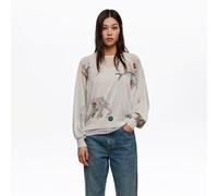 Pull manches chauve-souris lurex Seabed blanc cassé S