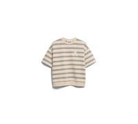 Pull manches court à rayure femme Armedangels Bamikaa Gris L