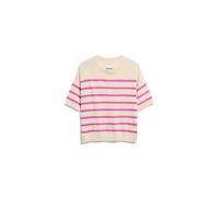 ARMEDANGELS - Women's Stripe Linen Blend Sweater - Pull - S - undyed / washed berry