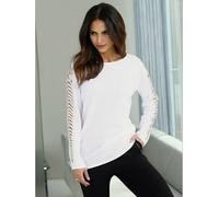 Pull manches originales laissant entrevoir les bras - Alessa W. - blanc cassé BLANC CASSÉ 48