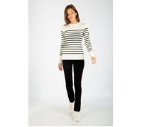 Pull marin - ARMORLUX - Femme - Blanc - Col arrondi S
