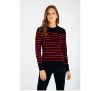 Armor Lux Femme Marin "Paimpol" Femme Pull, Multicolore (Rich Navy/Braise Ii9), 8 (Taille fabricant: 8) EU