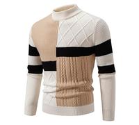 Pull Marin Col Camionneur Homme De Sans Rond Jacquard Jaune Moche Haut Boutonné Stylé 2022 Sweatshirt Électrique Motif 2 Intégré Couleur Routier Un Geek