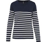 Pull Marin Femme - Striped Navy/Off White, XXL, Femme