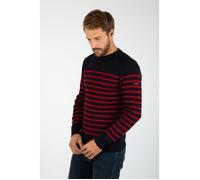 Pull marin rayé - ARMORLUX - Homme - Bleu - Col arrondi - Confort optimal S