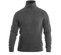 Brandit Marine Pull-over Troyer, noir-gris, taille S pour homme