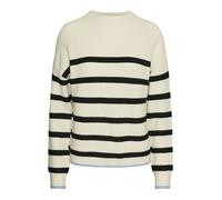 Pull Marinière avec liseré bleu col montant femme PIECES XS