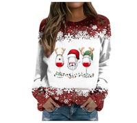 Pull Moche Chemisier De Noel Femme Christmas Jumper Sweat À Capuche Zippé Sweatshirt Noël Veste Sport Shirt 2025 Automne Hiver Sweatshirts Oversize Couleur Pure Vetement Vin-2 L