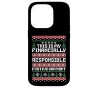 Pull Moche de Noël Amusant financièrement Responsable Coque pour iPhone 14 Pro