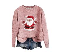 Pull Moche De Noel Femme Sweat Flocon Neige Rouge Et Vert Noël Joyeux Doux Soirée Festive Coton Chaud Surprise Fêtes Polaire Père Pailleté Doré Vœux Léger Vacances Qualité Saint-Nicolas Octobre