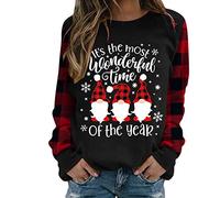 Pull Moche de Noel Femme Sweat Manga Femme Avant Noel Pull De Noël Pull De Noel Femme Col en V Pull Femme Noël Chic Pull Noel Femme Rouge Et Vert Deguisement Noel Femme Vetement Femme Pull Hiver