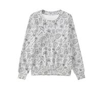 Pull Moche Noel Fille,Sweat-Shirt Enfant et Fille à Manches Longues FunDIY Doodle - catégorie Girls Hoodies & Sweatshirts vêtement Sport (White, 8-9 Years)