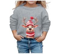 Pull Moche Noel, Pull Moche Noel Sweat-Shirt à Manches Longues Col Rond Imprimé De NoëL Doublé Polaire Pour Filles De Taille Moyenne Et Grande. Pour FêTes Rassemblements Quotidien Sorties CéLéBrations