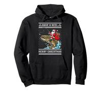Pull Moche pour pêche au Poisson-Chat Have a Reel Merry Christmas Sweat à Capuche