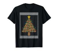 Pull Moche Sapin de Noël Pomme de Terre, lumières de Noël T-Shirt