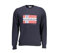 Napapijri, Homme, Sweatshirts et sweats à capuche, Bleu, Taille: 2XL SweaT-shirt Bleu en Coton avec Col Rond