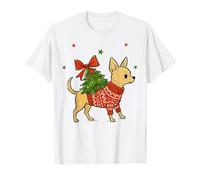 Pull Motif Sapin de Noël Chihuahua Secret Santa T-Shirt