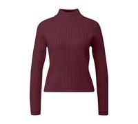 Pull motif torsadÃ© femme QS Slim Fit Rouge XL