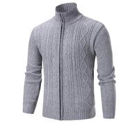 Pull moutarde décontracté à la mode automne et hiver pour homme cardigan en tricot matelassé en velours élégant manteau en laine, Gy1-4, XXL