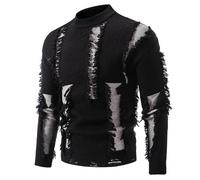 Pull Multicolore Homme Camionneur Marin Cher Pullover Habillé Soldes Fermeture Boutonné Cheminee Coudiere Creme du Acrylique Chauds Full Noire Crew Un Geek