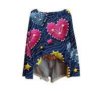 Pull Multicolore Pastel a Violet Grande Rayé avec Mouton Tuniques Size Tete Ete Essentials Mamie Broderie Legere Tencel Simili Message Garcon Reporter Impermeable