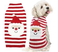Pull Noel Chien Pull Chien Noel Pulls Noël Chiens Renne Noël Deguisement Chiot Noëls Vetement Chiens Tricoté Pulls pour Chiot Chat Blanc S