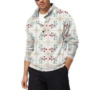 Pull Noel Drole Impression Noëls Fantaisie à manches longues et col rond | Pullover Grande Taille Casual Manches Longues Imprimé Festif de Noël