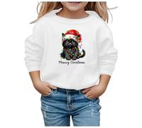 Pull Noel Drole, Sweat De NoëL Sweat-Shirt à Manches Longues Et Col Rond Imprimé Style DéContracté De NoëL pour Filles pour FêTes Rassemblements Quotidien Sorties CéLéBrations