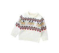 Pull Noël Enfant Bébé Pull De Noël Barboteuse,Pull De Noel Enfant 12 Ans Sweat Garcon 14 Ans A Capuche Cardigan Bebe Fille 3 Mois Pull Plaid Sweater Enfant Fille Gilet Noel(b-Blanc,3-6 Mois)