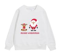 Pull Noel Enfant Manches Longues, Pull Imprimé De Noël pour Enfants GNOME Col Rond Sweat De Noel d'hiver Haut Chaude Pulls De Noël pour Enfants Jogging pour Girls 3-10 Ans