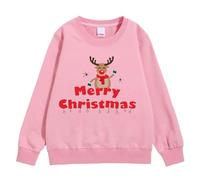 Pull Noel Enfant Manches Longues, Pull Noel Fille Imprimé GNOME Col Rond Pull De Noël Hiver Chaud Pulls De Noël pour Enfants Sweat Christmas Glamour Sweats pour Girl 3-10 Ans