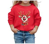 Pull Noel Enfant Noël Enfants Enfant Garçons Filles Lettre À Manches Longues Dessin Animé Sweat Hauts Tenue De Noël Débardeur Garçons