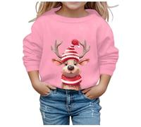 Pull Noel Enfant Noël Enfants Enfant Garçons Filles Lettre À Manches Longues Dessin Animé Sweat Hauts Tenue De Noël Débardeur Garçons