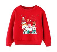 Pull Noel Enfant Sweat Imprimé Bébé,Pull Rouge Enfant Fille Pull Garcon 14 Ans Cardigan Bebe Naissance Pull De Noel Sweat Garcon 8 Ans Cadeau Noel Papa(b-V,5-6 Ans)