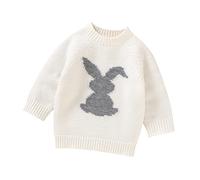 Pull Noël Enfant Sweat-Shirt Cardigan Bébé Fille,Cadeau Ado Fille 14 Ans Pull Basket Cardigan Bebe Fille 3 Mois Vetement Fille Pull Garcon Vêtements Fille 3 Ans(Blanc-2,9-12 Mois)