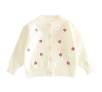 Pull Noël Enfant Tricoté Vestes Pull Chaud,Pull Noel Famille Pull Basket Cardigan Garcon 4 Ans Sweatshirt Enfant Fille Sweat Bebe Fille 24 Mois Cadeau De Noël(A-Blanc,3-4 Ans)