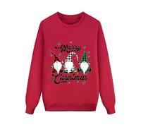 Pull Noël Famille, Sweat Femme Homme Enfants Famille Longue Manches Tops Christmas Sweater Pulls de Noël Familles Col Rond Christmas Sweatshirt Femme Noel Parent-Enfant Hiver Automne Chaud Homme