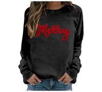 Pull Noel Femme Femme, Sweat Grande Taille À Capuche Sweat-Shirt De Noël Moche Drole Sweatshirt Ample a Famille Christmas Femmes Polaire Jump