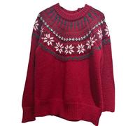 Pull Noel Femme Moche - Pull Hiver Confortable Modèle Fair Isle Col Roulé Femme Pullover Tricot Chaud Loisirs Vacances Tendance Élégant